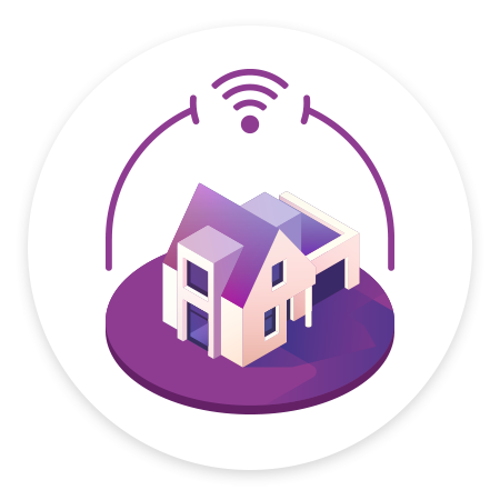 Home surrounded with wifi